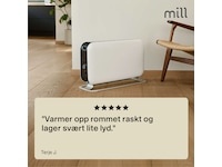Mill Instant Max gulvovn 2200W LED (hvit) Frittstående varmeovner