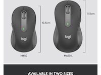 Logitech Signature M650 Large trådløs mus Grafittgrå Mus