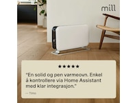 Mill Max WiFi gulvovn 1500W (hvit) Frittstående varmeovner