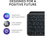 Logitech MX Keys S Trådløst Tastatur (graphite) Tastatur