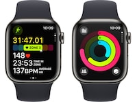 Apple Watch Series 9 GPS + LTE 41mm Rustfritt stål (grafitt) Smartklokker