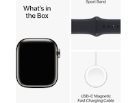 Apple Watch Series 9 GPS + LTE 41mm Rustfritt stål (grafitt) Smartklokker