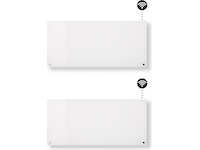Mill Glass WiFi Gen 3 panelovn 1000W 2-pakning (hvit) Panelovner