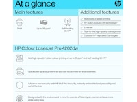 HP Color LaserJet Pro 4202dw laserskriver -B-Grade Demo skrivere