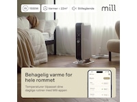 Mill Gentle Air WiFi oljeovn 1500W (hvit) Frittstående varmeovner