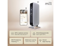 Mill Gentle Air WiFi oljeovn 1500W (hvit) Frittstående varmeovner