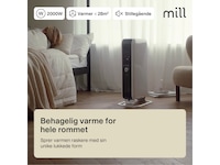 Mill Gentle Air oljeovn 2000w Frittstående varmeovner