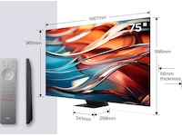 TCL 85" 85C855 QLED Pro 4K Google TV 144Hz Over 80 tommer TV