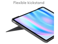 Logitech iPad Air 13" Combo Touch tastaturdeksel (oxford grå) Tastatur og stylus