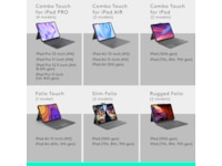 Logitech iPad Air 13" Combo Touch tastaturdeksel (oxford grå) Tastatur og stylus