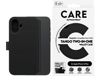 PanzerGlass CARE iPhone 16 Plus Tango 2-i-1 Lommebokdeksel (sort) Mobildeksel