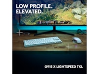Logitech G915 X Lightspeed TKL Trådløst Gamingtastatur (hvit) Gamingtastatur