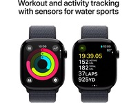 Apple Watch Series 10 46mm GPS + LTE Aluminium (gagatsvart) Smartklokker