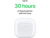 Apple AirPods 4 trådløse ørepropper, In-Ear (hvit) Ørepropper