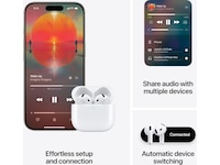 Apple AirPods 4 trådløse ørepropper, In-Ear (hvit) Ørepropper