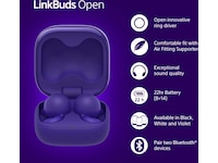 Sony Linkbuds Open true wireless ørepropper (lilla) Ørepropper