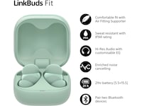 Sony Linkbuds Fit trådløse ørepropper, In-Ear (grønn) Ørepropper