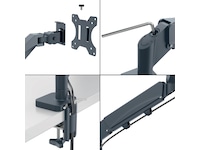 Leitz Ergo Skjermarm enkel, plassbesparende, 17”-32” flat /buet skjerm Skjermstativ og skjermfeste