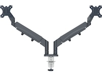 Leitz Ergo Skjermarm dobbel, plassbesparende, 17”-32” flat/buet skjerm Skjermstativ og skjermfeste