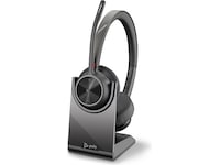Poly Voyager 4320-M MS USB-C Headset med ladestativ Trådløse hodesett