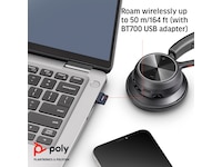 Poly Voyager 4320-M MS USB-C Headset med ladestativ Trådløse hodesett