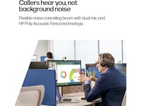 Poly Voyager 4320-M MS USB-C Headset med ladestativ Trådløse hodesett