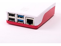 Raspberry Pi 4 B offisiell case (rød/hvit) Tilbehør