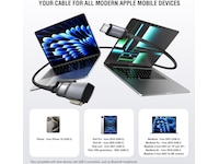 4smarts MagSafe 3 Adapter og USB-C kabel 2m (sort) USB-kabler