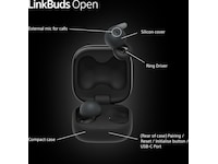Sony Linkbuds Open True Wireless ørepropper (sort) -B-Grade Demo headset