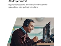 Poly Voyager Focus 2 MS USB-C Headset med ladestativ Trådløse hodesett