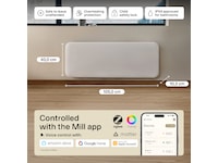 Mill Invisible Smart WiFi Gen 4 panelovn 2000W Panelovner