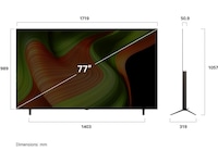 LG 77" B5 AI 4K OLED smart-TV (2025) 70 - 79 tommer TV