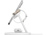 Belkin 3-in-1 Qi2 15W Ladestativ (hvit) Trådløs lader