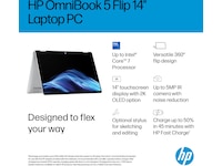 HP OmniBook 5 Flip 14-fp0073no 14" 2K OLED Touch PC - Bærbar / laptop