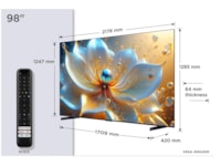 TCL 98" T8C 4K QLED Google TV (2025) Over 80 tommer TV