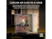 Corsair AIR 5400 RS-R ARGB Triple Chamber Mid Tower (hvit) Midi tower
