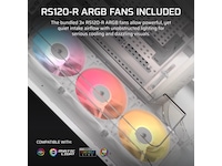Corsair AIR 5400 RS-R ARGB Triple Chamber Mid Tower (hvit) Midi tower