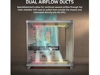Corsair AIR 5400 LX-R RGB iCUE LINK Triple Chamber Mid Tower (hvit) Midi tower