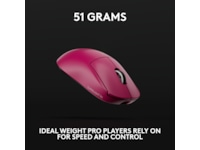 Logitech Pro X Superlight 2c trådløs gamingmus (rosa) Gamingmus