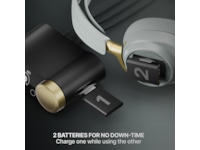 SteelSeries Arctis Nova Elite Trådløst Gamingheadset (salvie og gull) Gamingheadset
