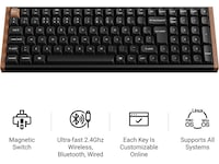 Keychron K4 HE Trådløst Gamingtastatur (sort) Gamingtastatur