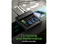  ICY BOX 4 bay Clone and DockingSation Dockingstasjon & USB-HUB