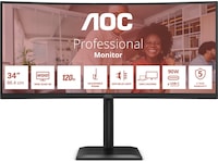 AOC 34" curved skjerm CU34E4CV Skjermer