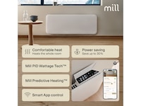 Mill Invisible Smart WiFi 4. gen. panelovn 2000 W 2-pakning Panelovner