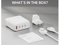 4smarts 100W GaN Flex Pro Travel Edition-lader (hvit) Batteri og lader