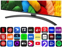 LG 86'' NANO81 NanoCell AI 4K Smart TV (2025) Over 80 tommer TV