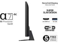 LG 86'' NANO81 NanoCell AI 4K Smart TV (2025) Over 80 tommer TV