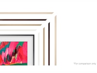 Samsung The Frame Pro 75" LS03FW + ramme Beige Wood 60 - 69 tommer TV