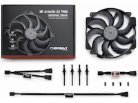 Noctua NF-A14x25r G2 PWM chromax.black Vifte Vifter