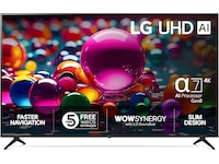 LG 86'' UA75 AI 4k Smart TV (2025) + NS60 lydplanke Over 80 tommer TV